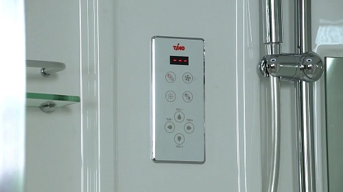 Душевая кабина Timo Lux T-7709 NEW 90x90x225, турецкая баня хамам, стульчик прозрачный Душевая кабина Timo Lux T-7709 NEW 90x90x225, турецкая баня хамам, стульчик прозрачный