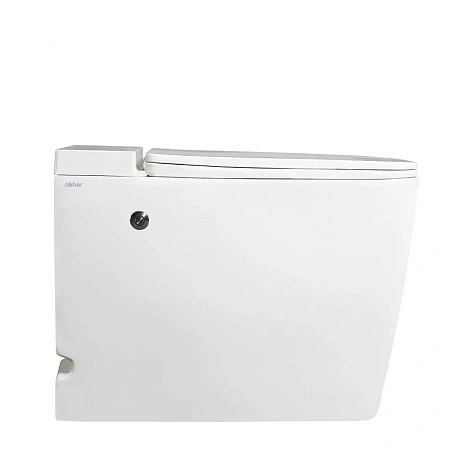Унитаз приставной ABBER Rechteck AC1212P белый с импульсным смывом с крышкой микролифт Унитаз приставной ABBER Rechteck AC1212P белый с импульсным смывом с крышкой микролифт