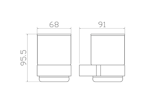 Стакан Wonzon & Woghand черный (WW-7721) Стакан Wonzon & Woghand черный (WW-7721)