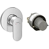 Смеситель для душа Hansgrohe Rebris S, скрытого монтажа, в комплекте со скрытой частью 72648000, хро Смеситель для душа Hansgrohe Rebris S, скрытого монтажа, в комплекте со скрытой частью 72648000, хро