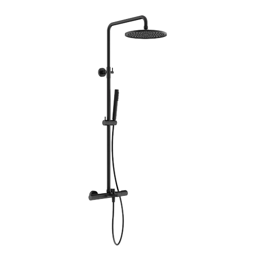 Душевая система Sancos Etna SC9008MB с термостатом, черный матовый Душевая система Sancos Etna SC9008MB с термостатом, черный матовый