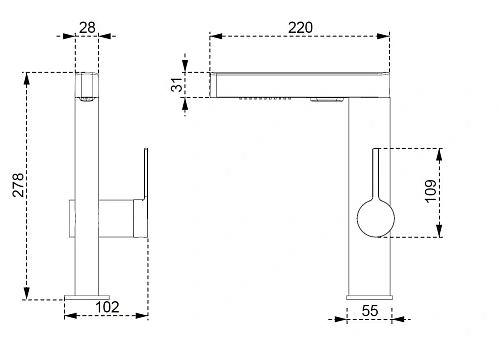 Смеситель для кухни Vincea VKF-22GM, вороненая сталь Смеситель для кухни Vincea VKF-22GM, вороненая сталь