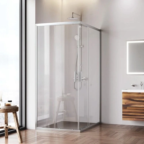 Душевой уголок AM.PM Gem W90G-403-120290-MT 120x90 хром матовый, стекло прозрачное Душевой уголок AM.PM Gem W90G-403-120290-MT 120x90 хром матовый, стекло прозрачное