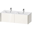 Тумба под раковину Duravit XVIU XV40290B122 подвесная 128 см белая/шампань Тумба под раковину Duravit XVIU XV40290B122 подвесная 128 см белая/шампань