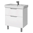 Тумба под раковину DREJA Q PLUS, 70 см, подвесная/напольная, 2 ящика, с опорами, белый глянец 99.000 99.0005 Тумба под раковину DREJA Q PLUS, 70 см, подвесная/напольная, 2 ящика, с опорами, белый глянец 99.000 99.0005
