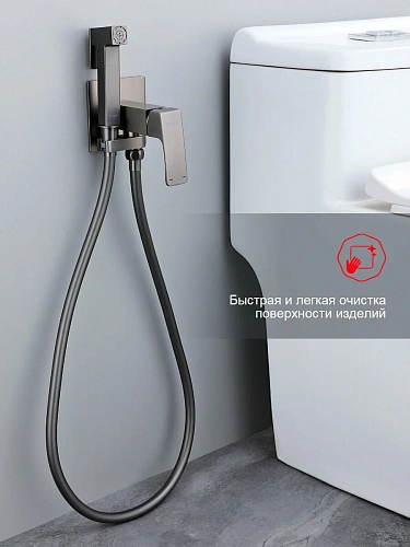 Гигиенический душ Raglo R02.54.09 встраиваемый, графит Гигиенический душ Raglo R02.54.09 встраиваемый, графит