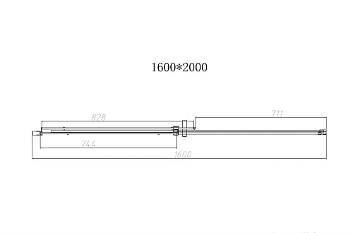 Душевая дверь Dice VDS-4D160CL, 1600, хром, стекло прозрачное Душевая дверь Dice VDS-4D160CL, 1600, хром, стекло прозрачное