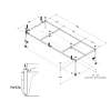 Каркас для ванны CEZARES EMP-150-70-MF-R 1385x585 Каркас для ванны CEZARES EMP-150-70-MF-R 1385x585