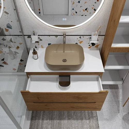 Тумба со столешницей и раковиной BelBagno ETNA 100 etna100rn-kepbo-1302h316-set подвесная ETNA100RN-KEPBO-1302H316-SET Тумба со столешницей и раковиной BelBagno ETNA 100 etna100rn-kepbo-1302h316-set подвесная ETNA100RN-KEPBO-1302H316-SET