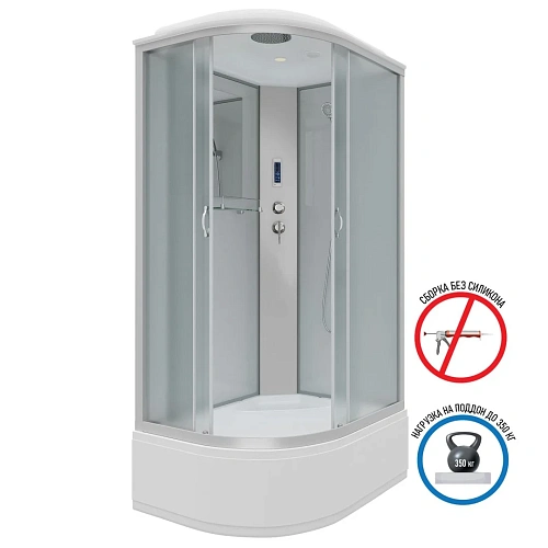 Душевая кабина Niagara Classic NG-2310-14RP (1200х800х2150) высокий поддон (40см) стекло матовое 23101424RP Душевая кабина Niagara Classic NG-2310-14RP (1200х800х2150) высокий поддон (40см) стекло матовое 23101424RP