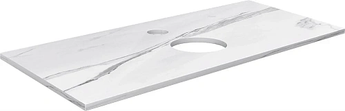 Консоль с раковиной DIWO Элиста 120 белый мрамор, Moduo 55 Leaf 555873 Консоль с раковиной DIWO Элиста 120 белый мрамор, Moduo 55 Leaf 555873