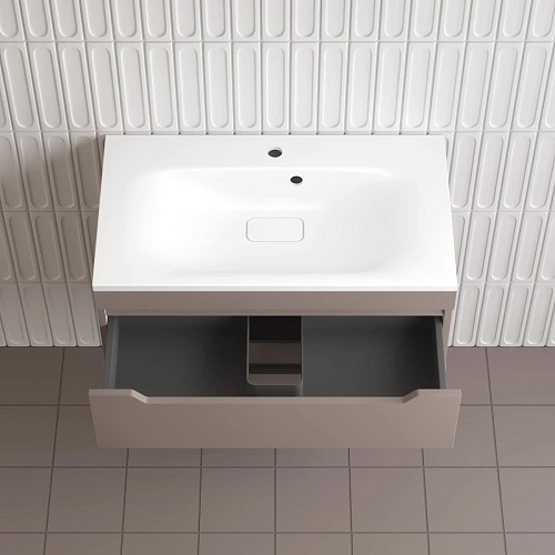 Тумба под раковину Style Line Остин 80 см ЛС-00002406 подвесная, тауп темный Тумба под раковину Style Line Остин 80 см ЛС-00002406 подвесная, тауп темный