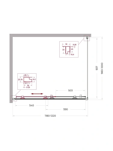 Душевой уголок BelBagno UNO-195-AH-1-120/100-C-NERO 120x100 см, профиль черный, стекло прозрачное Душевой уголок BelBagno UNO-195-AH-1-120/100-C-NERO 120x100 см, профиль черный, стекло прозрачное