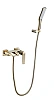 Смеситель для ванны Boheme VENTURO золото 383 с душевым гарнитуром Смеситель для ванны Boheme VENTURO золото 383 с душевым гарнитуром