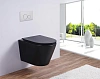 Унитаз подвесной Esbano CLAVEL (ESUPCLAVBM) Matt Black 480x360x355 с крышкой микролифт