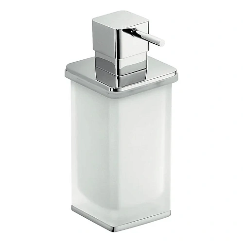 Дозатор жидкого мыла Colombo Lulu B9322.CR-VAN настольный, хром/матовое стекло Дозатор жидкого мыла Colombo Lulu B9322.CR-VAN настольный, хром/матовое стекло