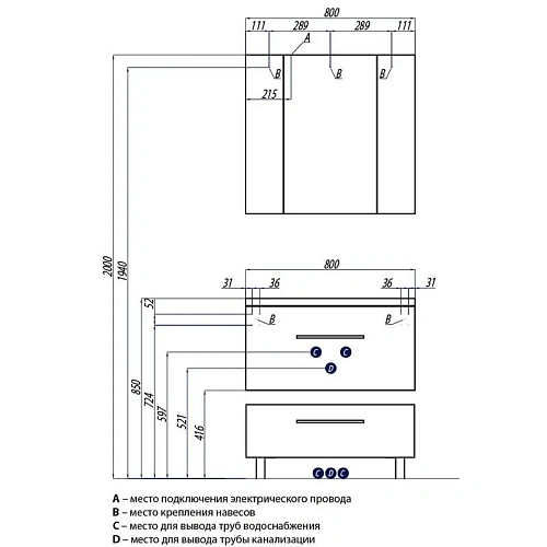 Тумба под раковину Aquaton Мадрид 80 М 1 ящик белый 1A126801MA010 Тумба под раковину Aquaton Мадрид 80 М 1 ящик белый 1A126801MA010