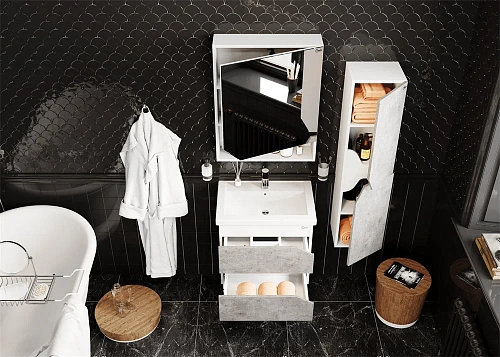 Тумба под раковину Onika ФРИДОМ 60.13 бетон светлый 106119 Тумба под раковину Onika ФРИДОМ 60.13 бетон светлый 106119