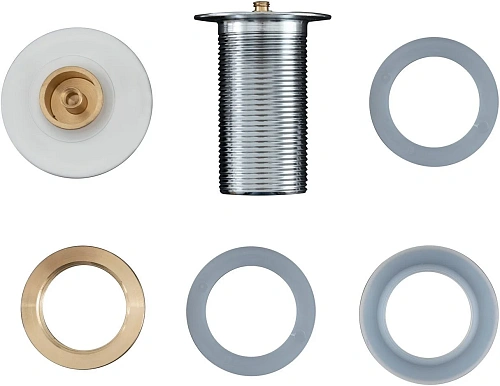 Донный клапан Aquanet белый матовый, без перелива 00330951 Донный клапан Aquanet белый матовый, без перелива 00330951