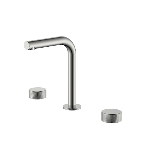 Смеситель для раковины Boheme Stick 152-NB.4 SPIRALE на 3 отверстия Nickel Brush Смеситель для раковины Boheme Stick 152-NB.4 SPIRALE на 3 отверстия Nickel Brush