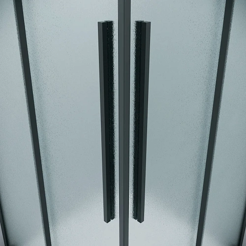 Душевая дверь GROSSMAN Galaxy 1/2.K33.01.12.21.02 (120x195) черный матовый, стекло шиншилла Душевая дверь GROSSMAN Galaxy 1/2.K33.01.12.21.02 (120x195) черный матовый, стекло шиншилла