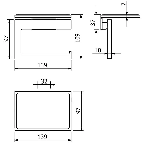 Держатель туалетной бумаги Kludi VELA C 3197153 белый матовый Держатель туалетной бумаги Kludi VELA C 3197153 белый матовый