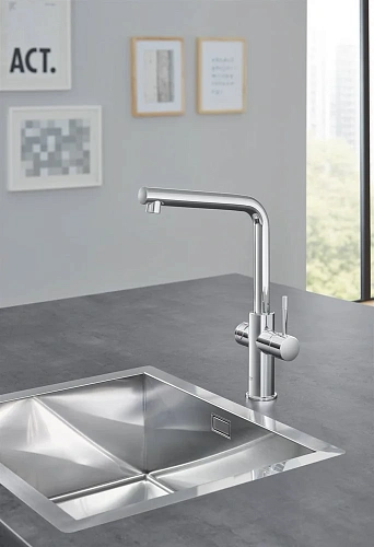 Смеситель для кухни GROHE Red Duo New с функцией кипячения воды (Водонагреватель L-size в комплекте) 30325001 Смеситель для кухни GROHE Red Duo New с функцией кипячения воды (Водонагреватель L-size в комплекте) 30325001