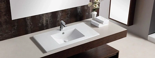 Раковина CeramaLux 9090E врезная, белый Раковина CeramaLux 9090E врезная, белый