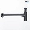 Сифон для раковины Gid G-74BL 75503S черный матовый