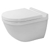 Картинка анонса товара «унитаз подвесной duravit starck 3 45270900a1 rimless, с сиденьем микролифт»