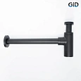 Сифон для раковины Gid G-74BL 75503S черный матовый Сифон для раковины Gid G-74BL 75503S черный матовый