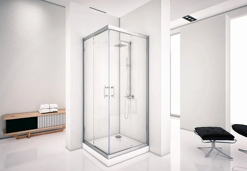 Душевой уголок Aquanet Alfa Cube NAA1142 90x90, прозрачное стекло 00168416 Душевой уголок Aquanet Alfa Cube NAA1142 90x90, прозрачное стекло 00168416