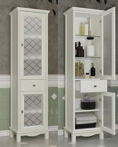 Шкаф-пенал Opadiris Омега, слоновая кость, правый, 2 вар. 00-00001617 Шкаф-пенал Opadiris Омега, слоновая кость, правый, 2 вар. 00-00001617