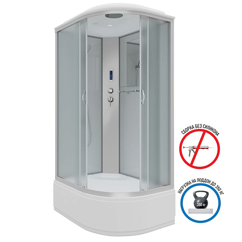 Душевая кабина Niagara Classic NG-2310-14LP (1200х800х2150) высокий поддон (40см) стекло матовое 23101424LP Душевая кабина Niagara Classic NG-2310-14LP (1200х800х2150) высокий поддон (40см) стекло матовое 23101424LP