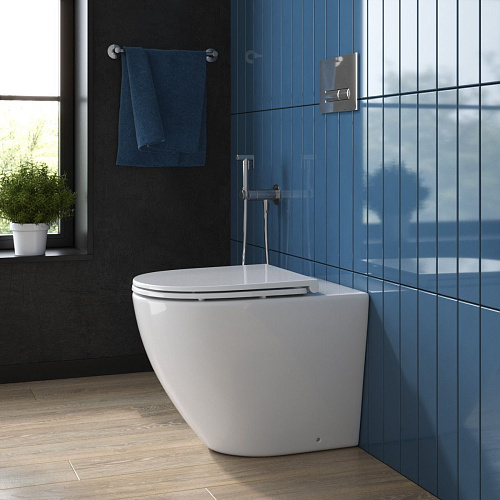 Унитаз приставной BelBagno SFERA-R BB2141CBR/BB870SC безободковый с сиденьем Унитаз приставной BelBagno SFERA-R BB2141CBR/BB870SC безободковый с сиденьем