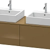 Тумба под раковину Duravit XSquare XS4906B6161 140 см Коричнево-оливковый глянцевый Тумба под раковину Duravit XSquare XS4906B6161 140 см Коричнево-оливковый глянцевый