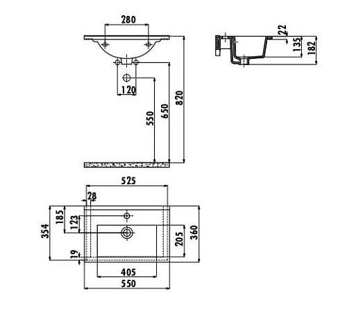 Раковина Creavit Su SU055-00CB00E-0000 белая 55 см Раковина Creavit Su SU055-00CB00E-0000 белая 55 см