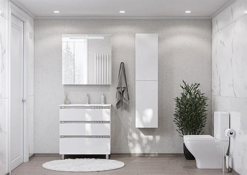 Зеркальный шкаф Roca Victoria Nord 80 белый глянец ZRU9000033 Зеркальный шкаф Roca Victoria Nord 80 белый глянец ZRU9000033