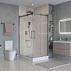Душевой уголок BelBagno MARINO-2-AH-2-120/90-C-GM 120x90 см, профиль оружейная сталь, стекло прозрачное Душевой уголок BelBagno MARINO-2-AH-2-120/90-C-GM 120x90 см, профиль оружейная сталь, стекло прозрачное