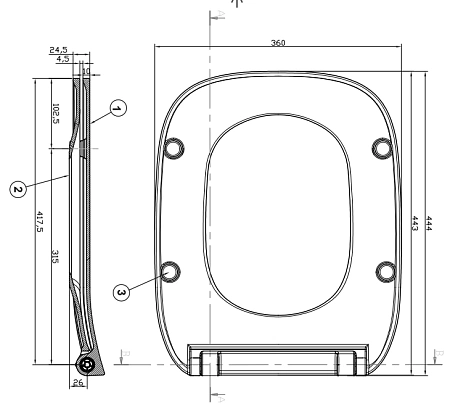 Крышка-сиденье Roca Debba soft close 8019D2003 Крышка-сиденье Roca Debba soft close 8019D2003
