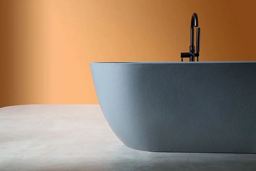 Ванна отдельностоящая ABBER AM9941G 170x75 универсальная, серый матовая, искусственный камень Ванна отдельностоящая ABBER AM9941G 170x75 универсальная, серый матовая, искусственный камень