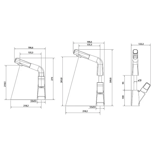 Смеситель для кухни Lemark Soul LM6008BR, черный/красный Смеситель для кухни Lemark Soul LM6008BR, черный/красный