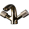Картинка анонса товара «смеситель для раковины boheme royal crystal 291-royal/crst black золото»