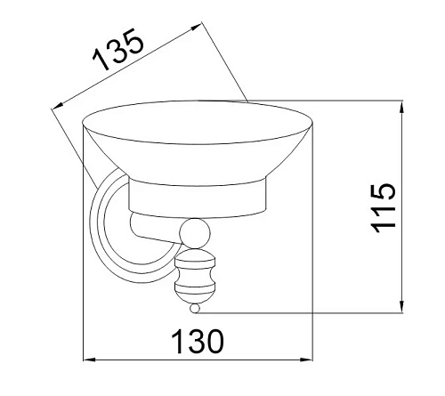 Мыльница Boheme Palazzo 10153 Мыльница Boheme Palazzo 10153