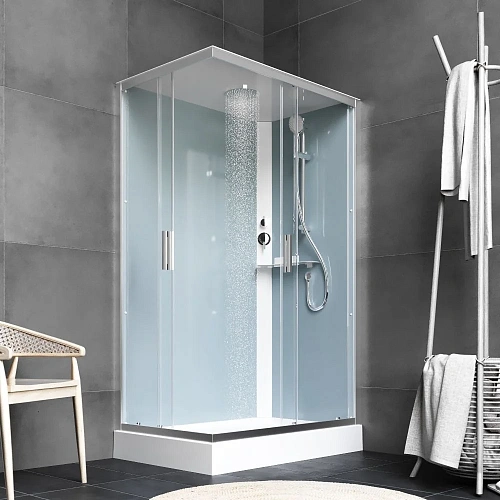 Душевая кабина AM.PM Gem W90C-404-12090MT 120x90, прямоугольная, профиль хром матовый, стекло прозрачное Душевая кабина AM.PM Gem W90C-404-12090MT 120x90, прямоугольная, профиль хром матовый, стекло прозрачное