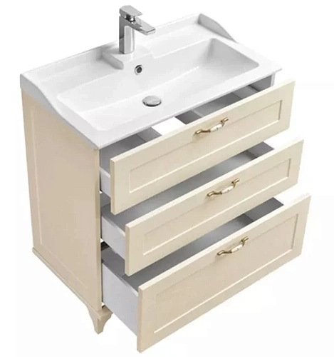 Тумба с раковиной Aquaton Леон Н 80 1A1878K0LBPR0 дуб бежевый Тумба с раковиной Aquaton Леон Н 80 1A1878K0LBPR0 дуб бежевый