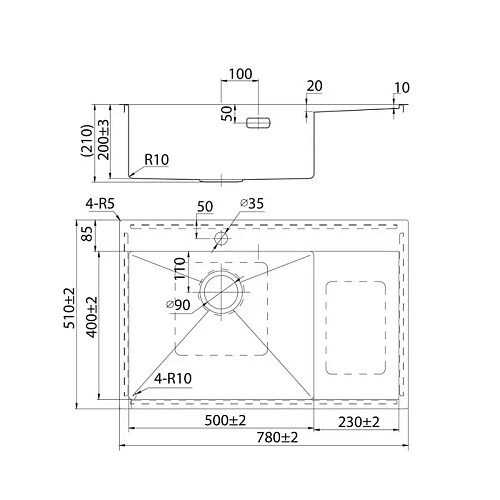 Кухонная мойка Iddis Haze 780x510 сатин, левая (HAZ78SLi77) Кухонная мойка Iddis Haze 780x510 сатин, левая (HAZ78SLi77)