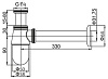 Сифон для раковины Articoli Vari CZR-SB2-02 бронза