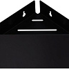 Полка Aquanet Магнум 28x28 черная матовая, угловая 00302225 Полка Aquanet Магнум 28x28 черная матовая, угловая 00302225