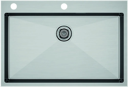 Кухонная мойка Paulmark KRONER-EDGE 75, PM777551-BS, брашированная 750х510мм Кухонная мойка Paulmark KRONER-EDGE 75, PM777551-BS, брашированная 750х510мм